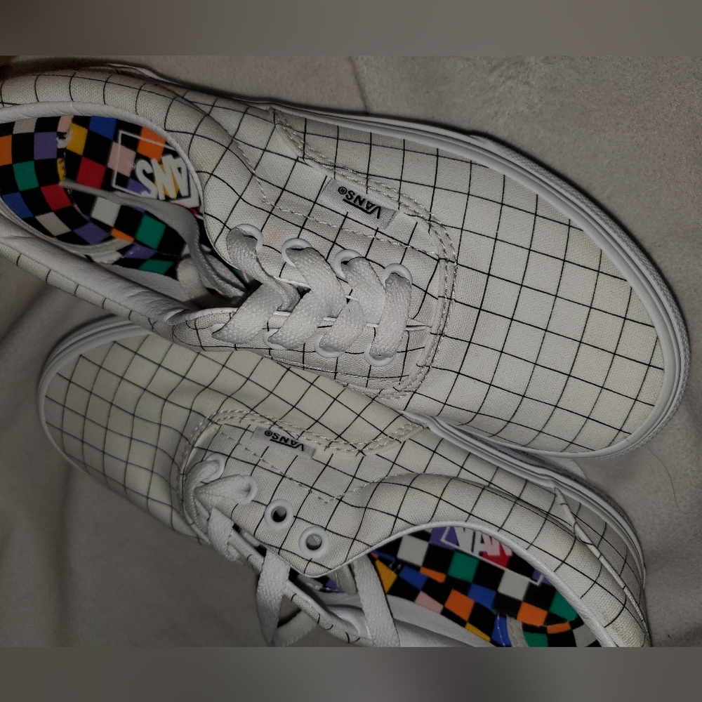 Vans Era U Color  White checkerboard size 3 sneakers